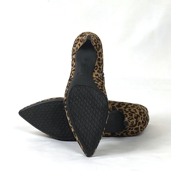 New Circus By Sam Edelman Leopard Kirby Kitten Heel Bootie 7 1/2 - Picture 7 of 9